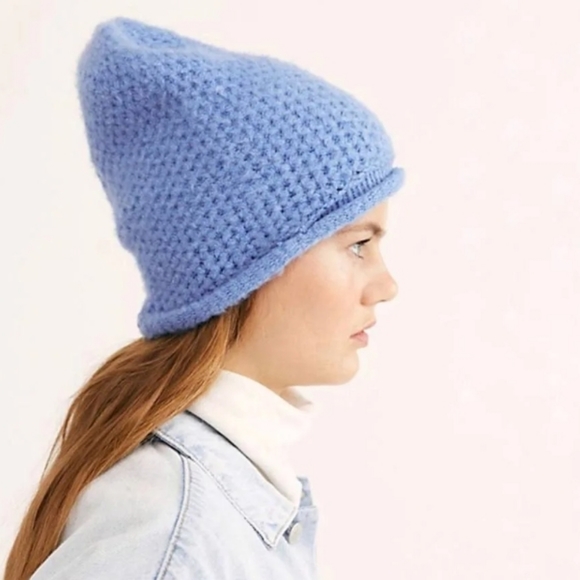 Free People- Dreamland Knit Beanie (Sky)-0S - Picture 2 of 3